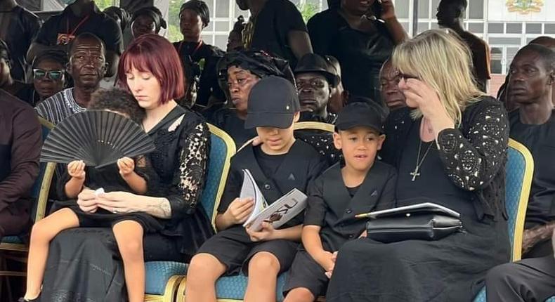 Marie-Claire Rupio, wife of Christian Atsu and children