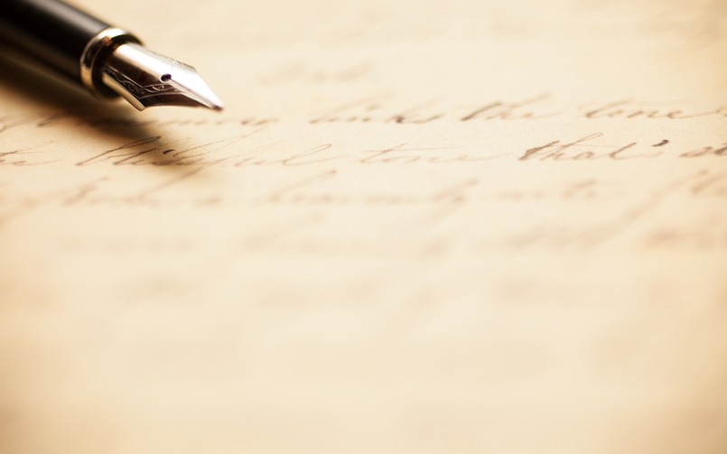 list, pióro, korespondencja