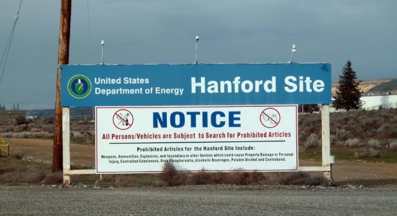 Federal officials said approximately 50 truckloads of soil will be used to fill the hole in the tunnel at the Hanford nuclear site