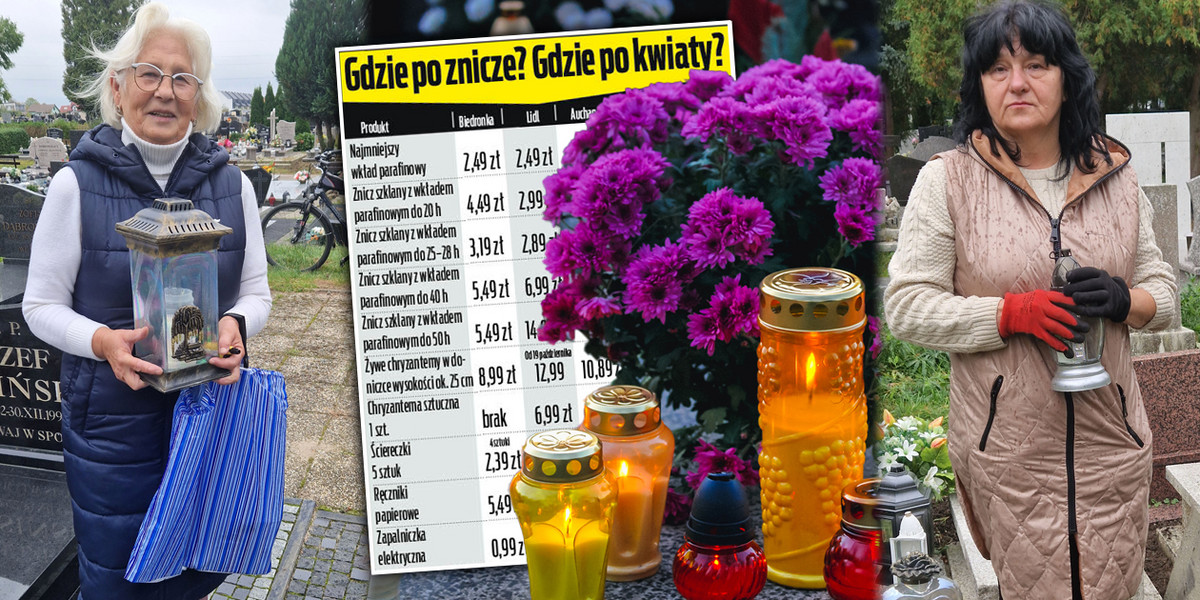 Sprawdziliśmy ceny zniczy i kwiatów w popularnych sieciach handlowych