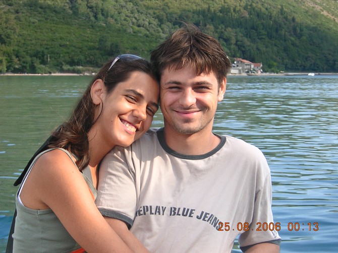 Alaksandra i Žarko Đurić, brat i sestra iz vremena pre nego što se Žarko razboleo od  ALS-a