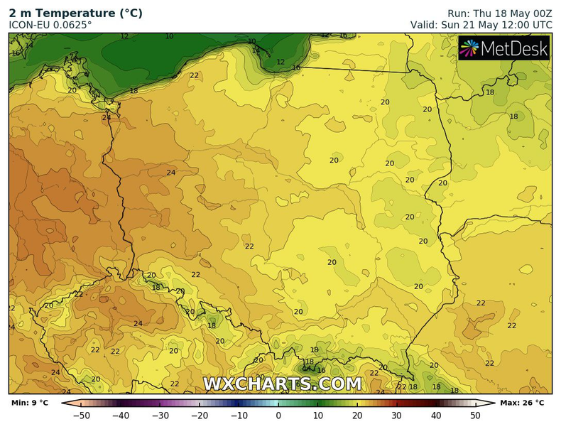 Temperatura coraz śmielej będzie przekraczać 20 st. C