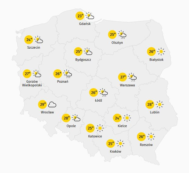 Dziś ciepło będzie w całym kraju