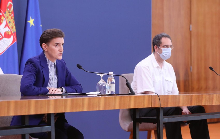 Ana Brnabić i Srđa Janković