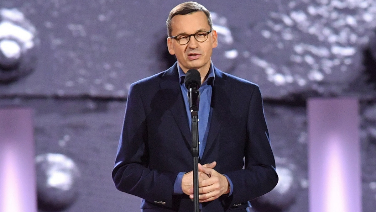 Mateusz Morawiecki podczas koncertu "Solidarni z Białorusią"