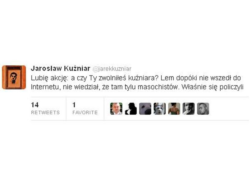 Jarosław Kuźniar na Twitterze