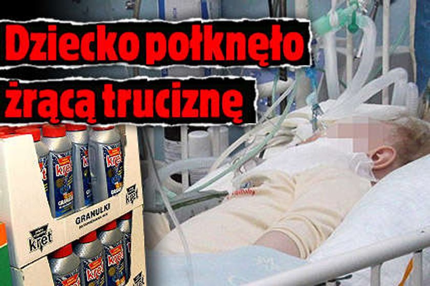 Dziecko połknęło żrącą truciznę