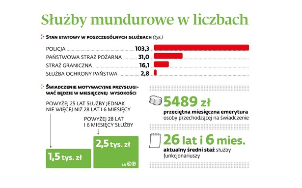 Slużby mundurowe w liczbach (c)(p)