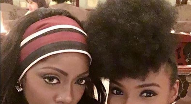 Yemi Alade and Tiwa Savage at her birthday lunch