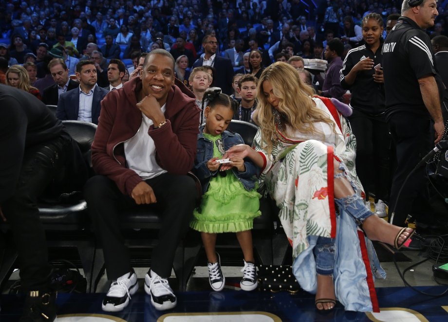 Beyonce i Jay-Z z córeczką, Blue Ivy