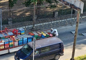 Košnice ispale iz kamiona u Kraljevu
