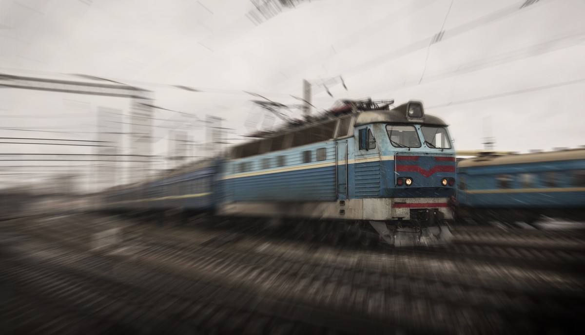 The,Old,Train,Is,Driving,By,Railroad