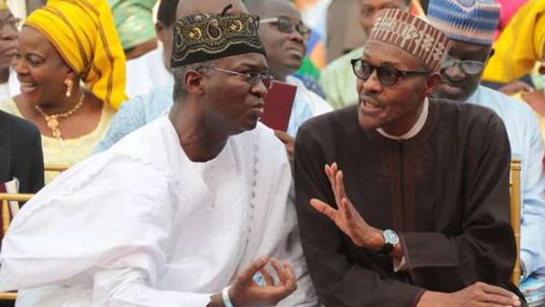 President Muhammadu Buhari and former Lagos State Governor, Babatunde Fashola