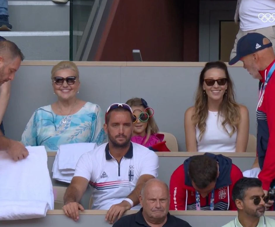 Porodica Đokovića na tribinama