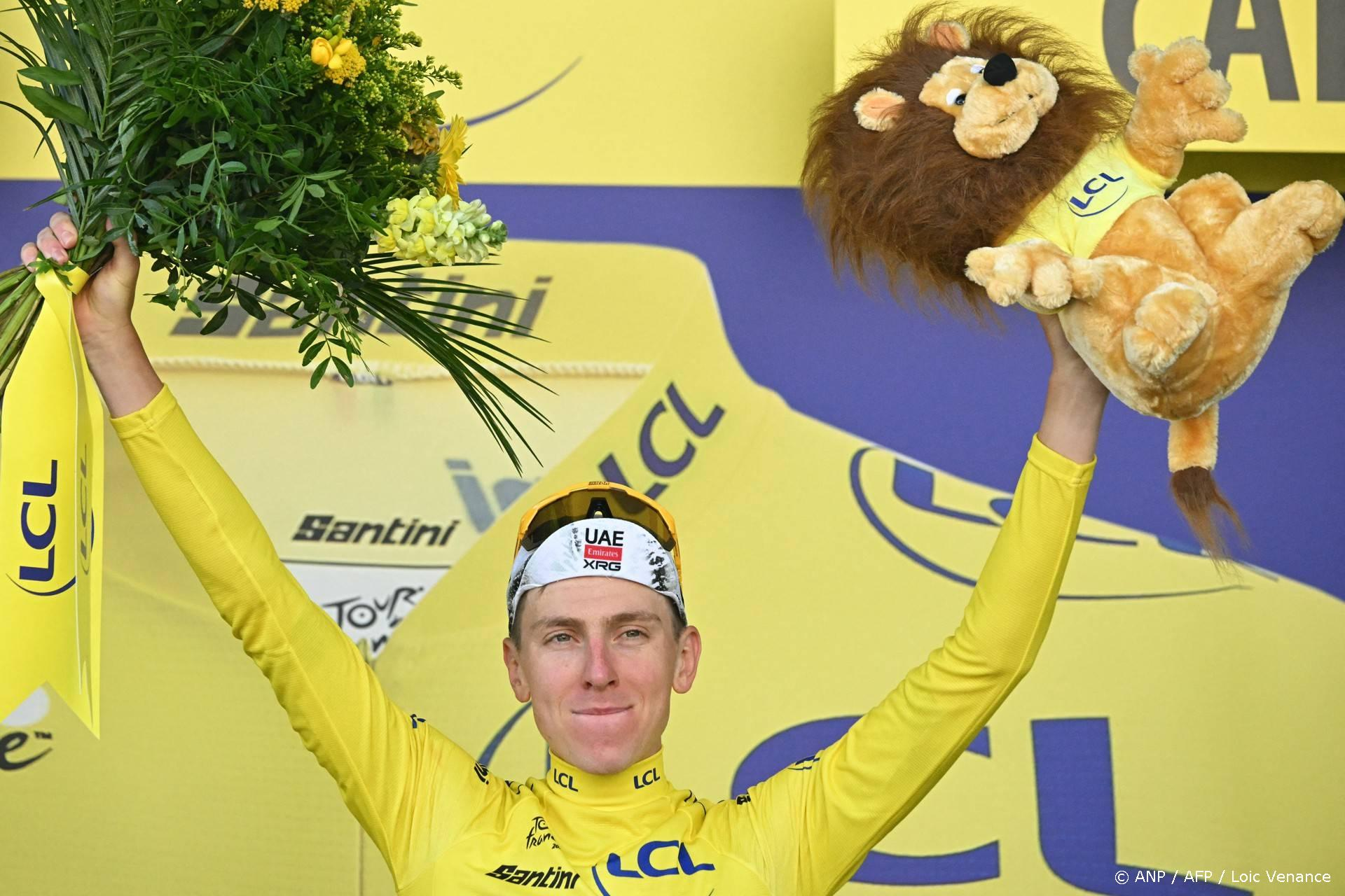 Pogacar tevreden na tijdrit Tour: "Blij met resultaat"