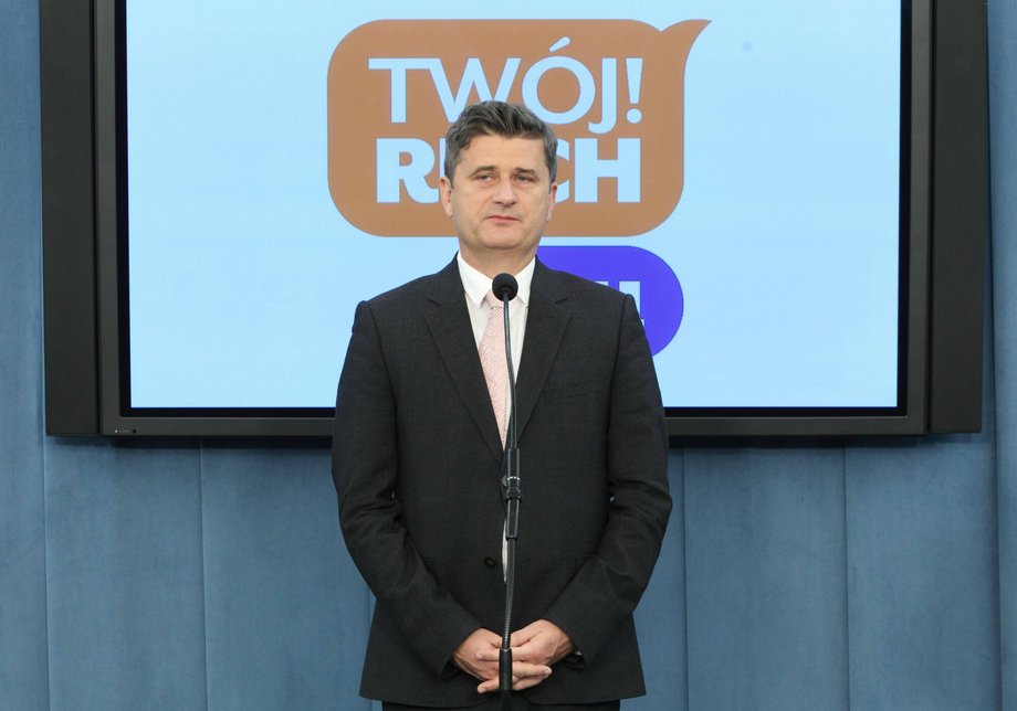 Poseł Palikot w 2014 r.