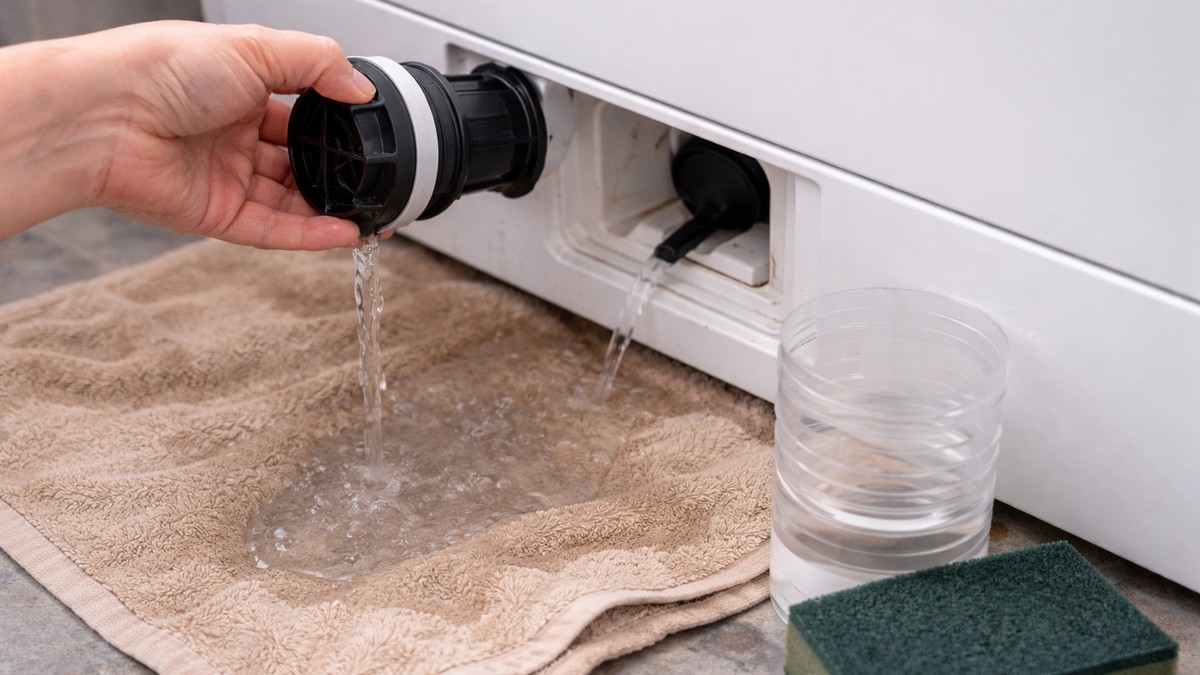 Žena pokazala trik kako da očistite filter veš mašine a da ne napravite poplavu 