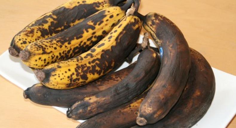 making use of overripe bananas(Shockingly Delicious)