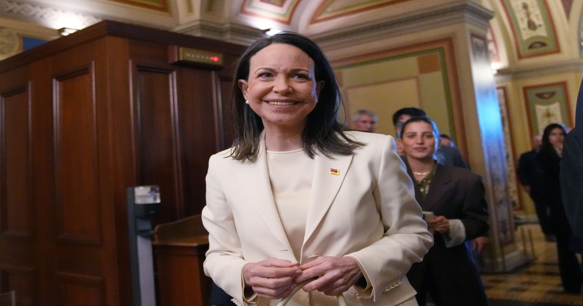 Trotz-Verbot-Oppositionsf-hrerin-Machado-bergibt-Nobelpreis-Medaille-an-Trump