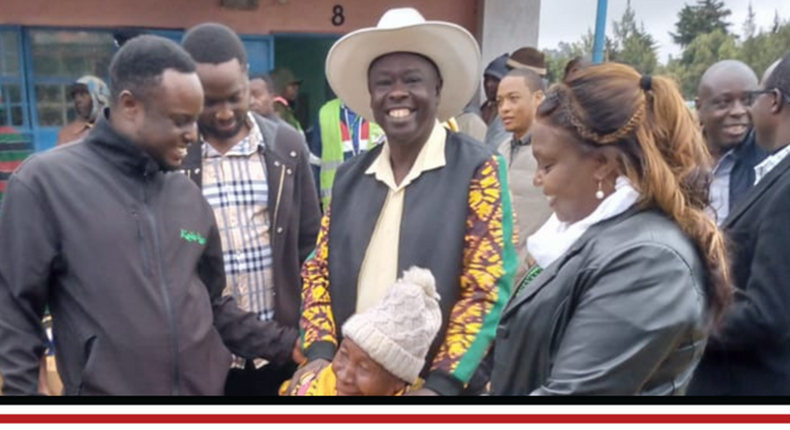 UDA presidential running mate Rigathi Gachagua casts his vote in Mathira