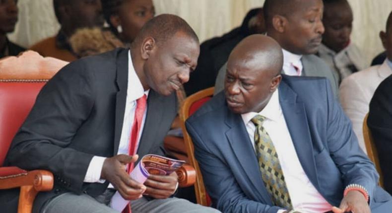 Deputy President William Ruto and Mathira MP Rigathi Gachagua