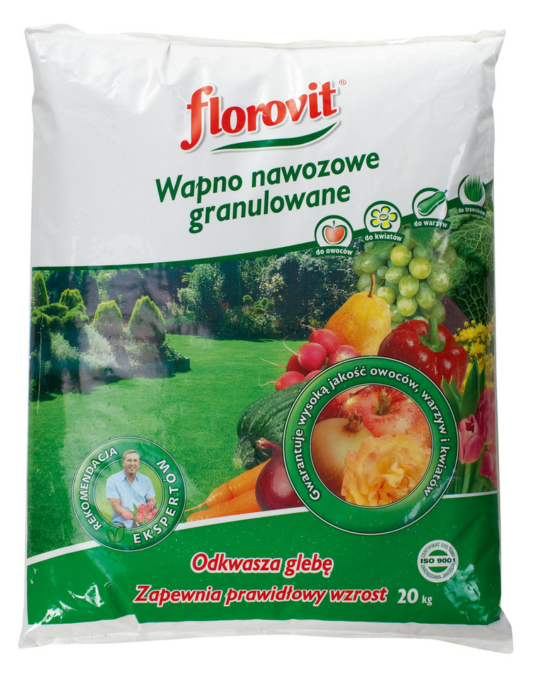 SPOSOBY NA MECH W TRAWNIKU: Wapno nawozowe granulowane, 20 kg