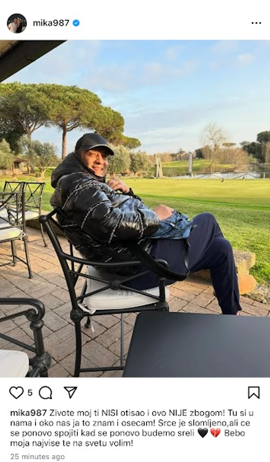 Objava supruge Željka Rutovića