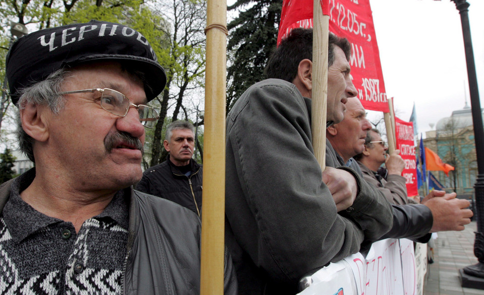 UKRAINA CZARNOBYL PROTEST