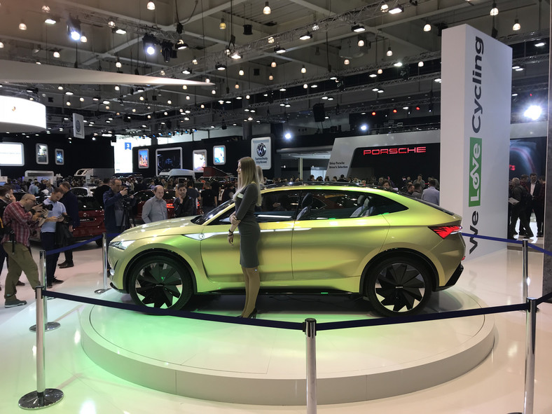 Skoda Vision E podczas Poznań Motor Show