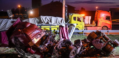 Wypadek ciężarówki na obwodnicy Lublina