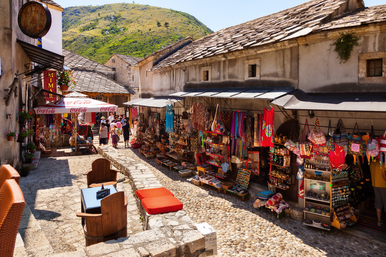 Bazar na Starym Mieście, Mostar, Bośnia i Hercegowina