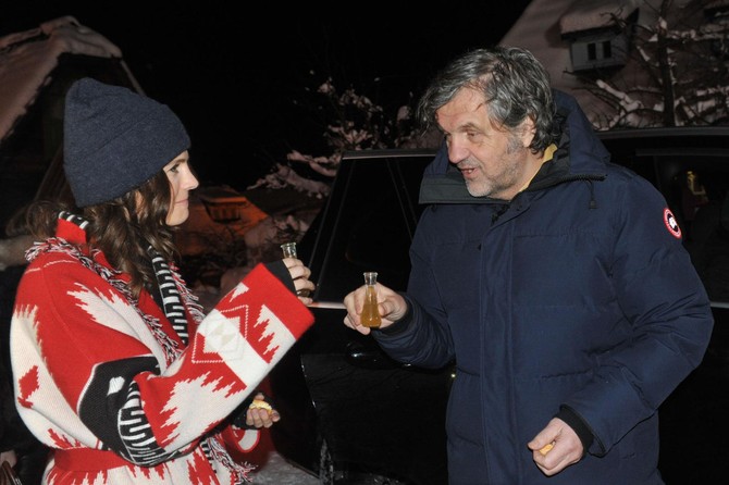 Stana i Kusturica: srdačan pozdrav