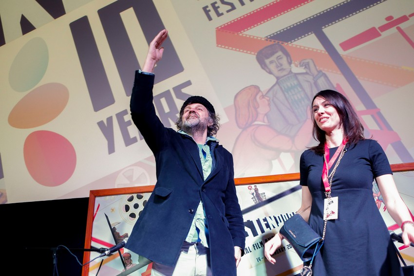 Sloboda Mićalović sa Kusturicom na premijeri filma "Na mlečnom putu"