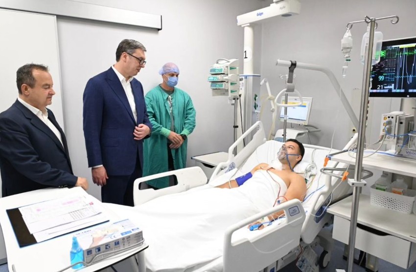 Aleksandar Vučić i Miloš Jevremović 