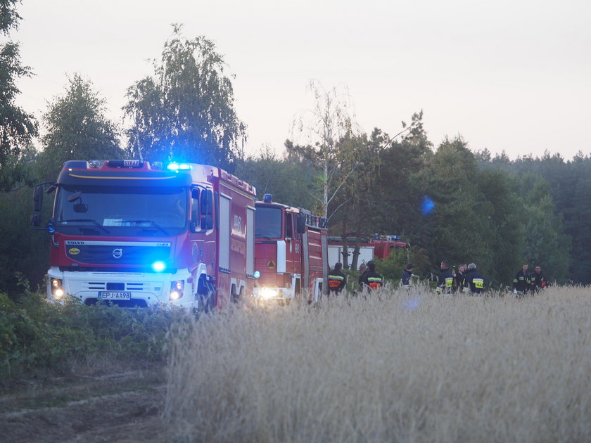 Potężny pożar wysypiska w Łódzkiem. Na miejscu kilkudziesięciu strażaków