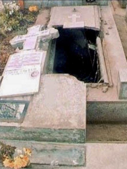 Rozkopany grób Toma Petre w Rumunii 