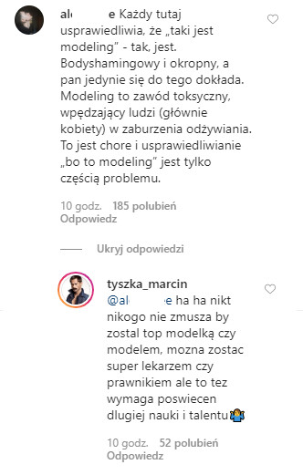 Marcin Tyszka na Instagramie