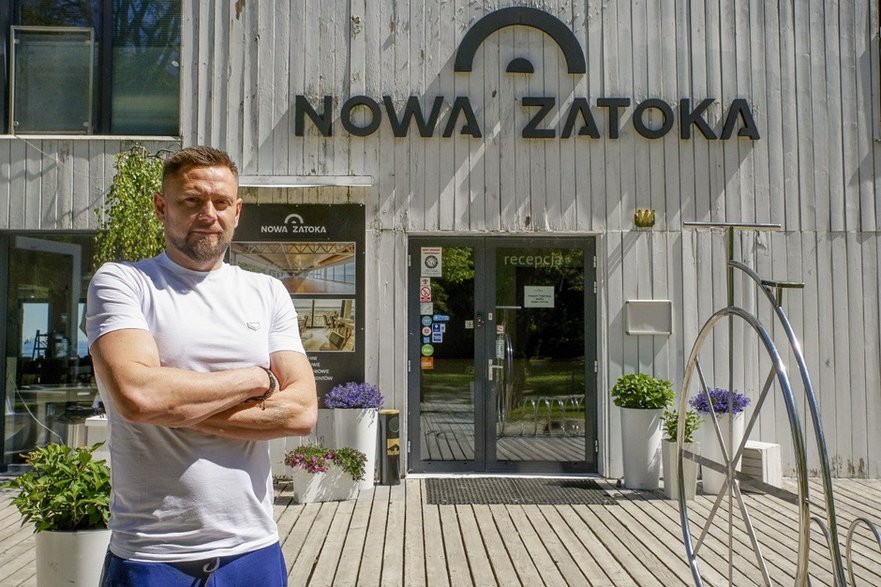 Łukasz Mazur i Nowa Zatoka