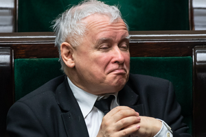 Jarosław Kaczyński na posiedzeniu Sejmu IX kadencji, marzec 2020 r.