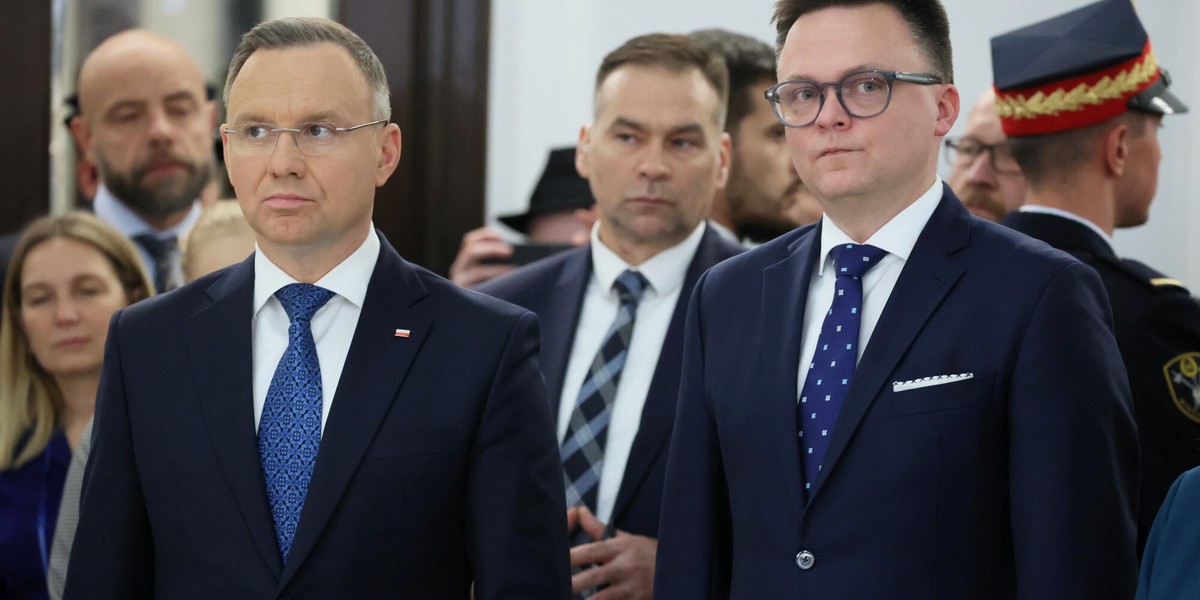 Andrzej Duda i Szymon Hołownia.