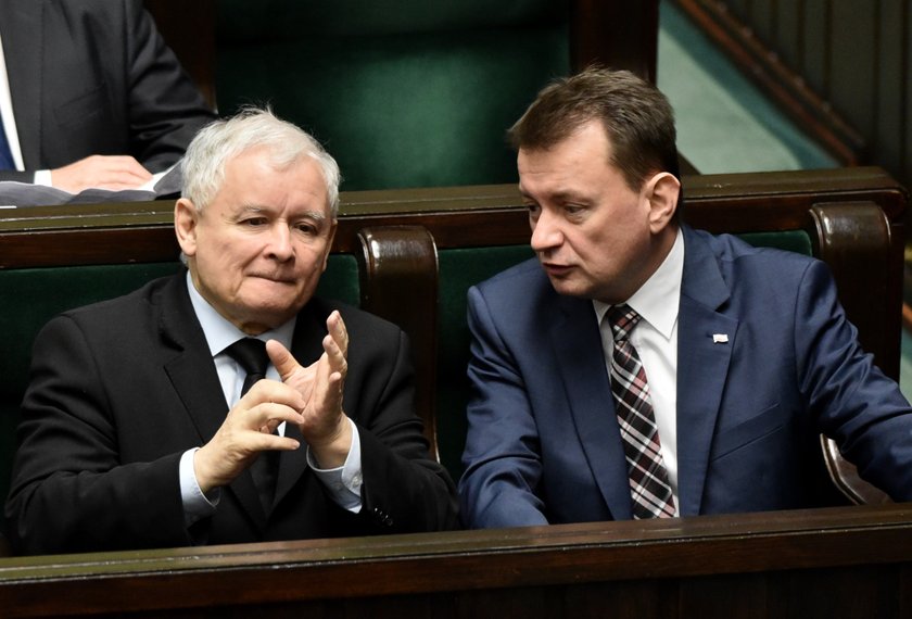 Jarosław Kaczyński i Mariusz Błaszczak