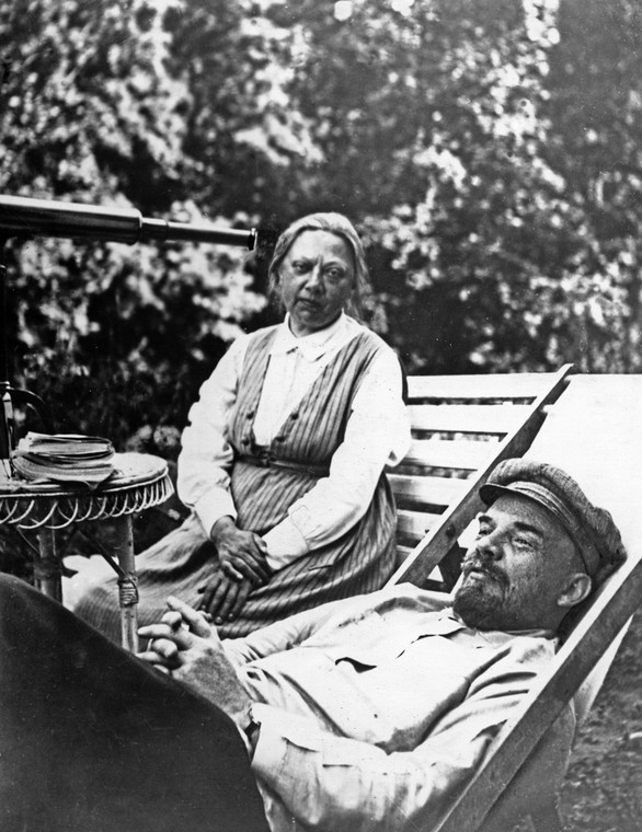Lenin i Nadieżda Krupska, wrzesień 1922 roku