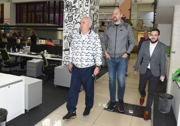 Maljković, Rađa i Nebojša Todorović, zamenik urednika sportske rubrike