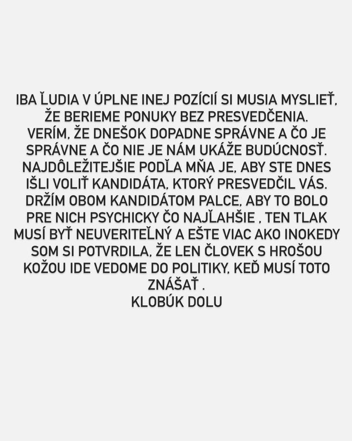 Jasmina uviedla veci na pravú mieru.
