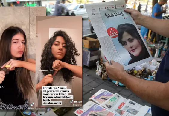 Obcinają włosy i palą hidżaby. Iranki protestują po tragicznej śmierci 22-letniej Mahsy Amini