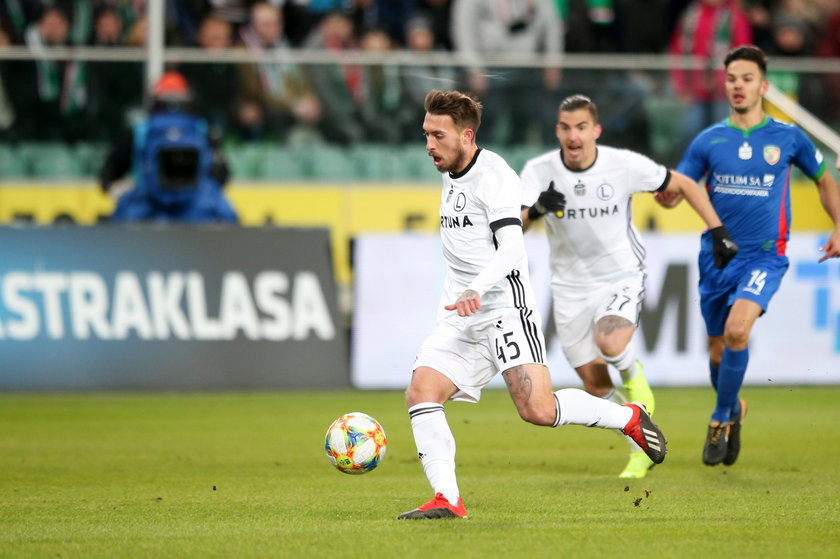 Pilka nozna. Ekstraklasa. Legia Warszawa - Miedz Legnica. 01.03.2019