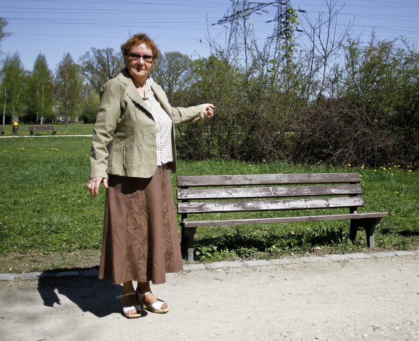 prą poraził w parku