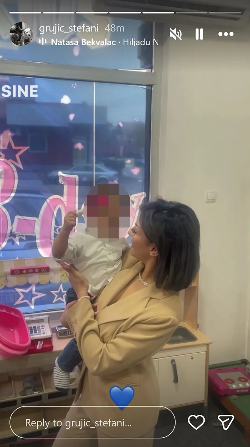 Stefani Grujić slavi prvi rođendan sinu Konstantinu: "Munjez nije zvao ni danas, nije ni za Božić"