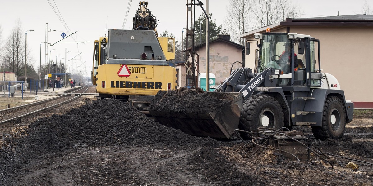 Remont torów między Myszkowem a Zawierciem