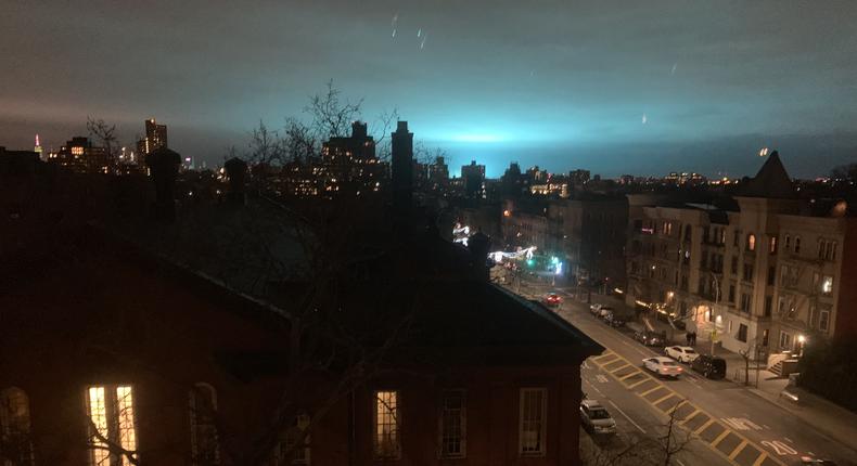 How an Explosion (Not Aliens) Turned New York's Night Sky an Electric Blue